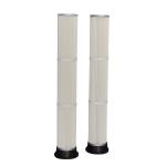 Rubber Cap Pleated Filter Bags High Efficiency 153 * 2000mm Diameter For Cement
