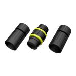 250VAC 2.4A Nylon Waterproof RJ45 Coupler IP67 IP68
