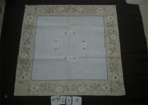 Wholesale Poly Viscose Fabric Linen Hemstitch Tablecloth With Embroidery Technics from china suppliers