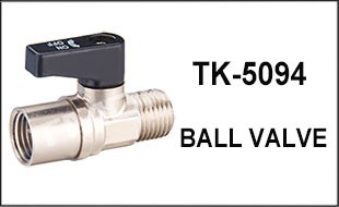 3/4" 2PC External Threaded Brass Ball Valve Mini With End Stop
