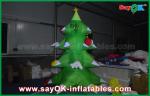 Green Nylon Inflatable Christmas Tree LED Lighting 2.5mm Nylon For Christmas