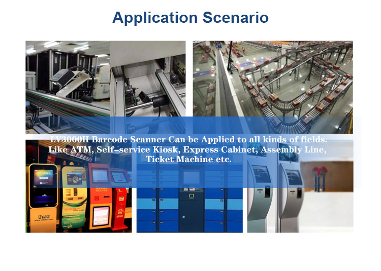 Self Machine OCR MRZ LV3000U Fixed Mount Barcode Scanner