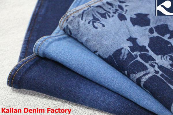 Quality stock denim fabric knitted denim stocklot textile producers for sale