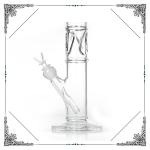Grace 17.5'' Tall Straight Tube Glass Smoking Pipes With Special Ice Catcher