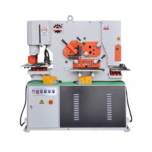 Wholesale Hydraulic Punching And Shearing Combined Ironworker Punch Press Machine Bending HIW-60 from china suppliers
