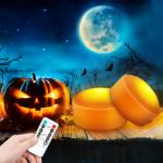 Orange LED Lights Halloween Jack-O-Lantern Outdoor Pumpkin Decorations With