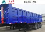 42 CBM Tipper Truck Trailer , 10 Wheel Dump Truck For Carrying Sand / Stone