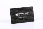 Scratch Resistant Black PVC Business Cards , 85x54x0.5mm Carbon Fiber Member