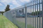 Rounded 3000mm Height Steel Palisade Fencing For School Playground