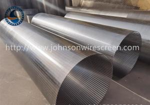 China Profile Wire Continuous Slot Wedge Wire Screen Filter on sale