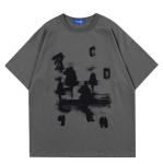 Small Quantity Garment Manufacturer Men'S Short Sleeve Loose Fashion Cotton Drop