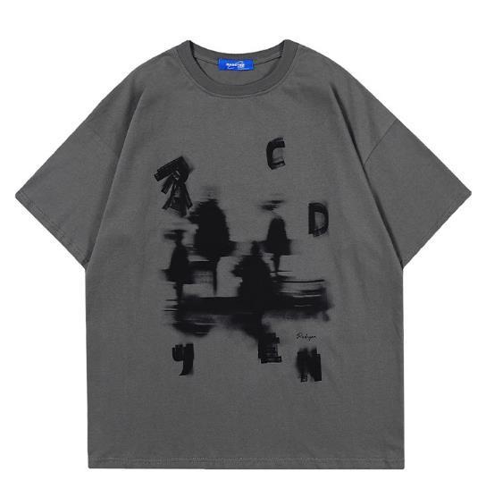 Small Quantity Garment Manufacturer Men'S Short Sleeve Loose Fashion Cotton Drop
