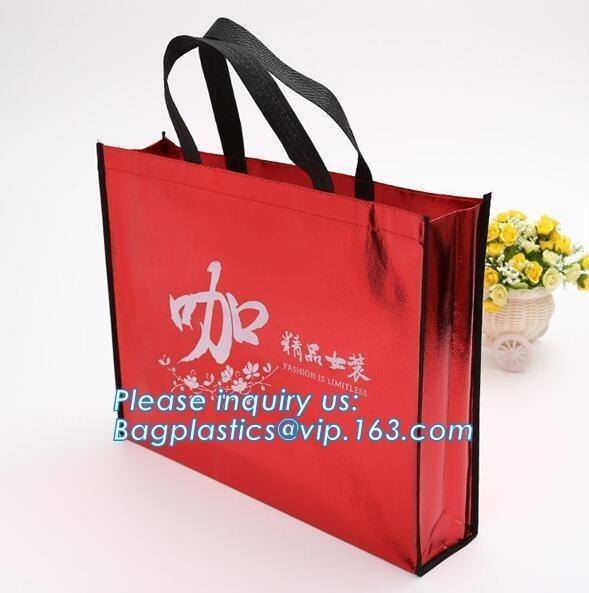 Customized printing recycled promotional shopping tote lamination pp non woven