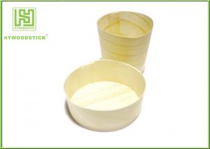 China Disposable Pine Wooden Round Cup Mini Dessert Cup on sale