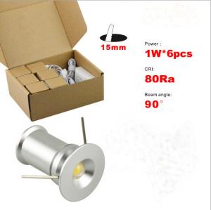 China 6pcs 1W recessed Mini LED light lamp decorate wall panel Spotlight Driver+wire Kit on sale