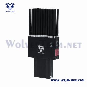 Wholesale 22W Portable WiFi GPS Jammer L1 L2 L5 Lojack 22 Bands 2G 3G 4G 5G from china suppliers