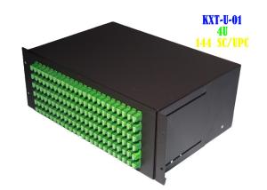 Wholesale Residential Rack Fiber Patch Panel 4U , Rack Mount Ethernet Patch Panel 144 Core from china suppliers