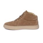 Light Brown Lace Up Anti Odor Mens Leather Casual Boots