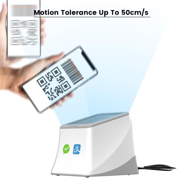 F Desktop 1D 2D Barcode Scanner and RFID NFC Box Waterproof 2D Scanning Self-service Code Reader Machine Koisk