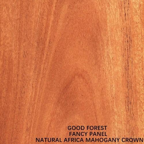 Natural Africa Mahogany Wood Veneer Crown Grain Standard Size 2440*1220mm For