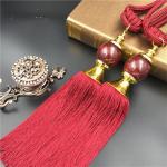 Fashion custom long tassel fringe trimming for curtain attractive tieback
