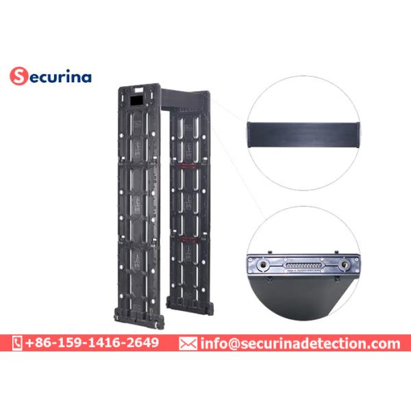 High Sensitivity Pass Through Metal Detector 7'' Touch Display Screen With Wheels