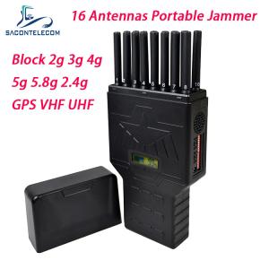 Wholesale DC 12v 12w 20m 16 Antennas 5G Signal Jammer Blocker Cell Phone Signal Jammer from china suppliers