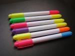 Double tip cheap price highlighter marker