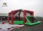 Customized Rent Red Indoor Inflatable Football Arena For Adults Anti - Crack /