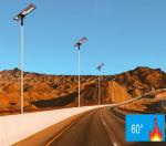 Angle Adustable Integrated Solar Street Light Aluminum 30w 40w 60w 7500K