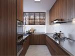 Classic And Elegant Chinese-Style Stainless Steel Cabinet: Wood Grain And Deep