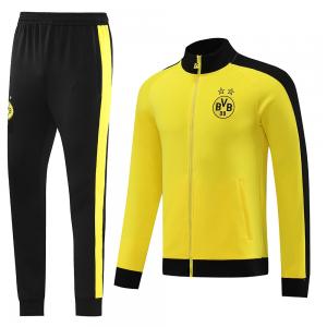 Wholesale Yellow Old Football Tracksuits Set Embroidered Printing Football Training Suit from china suppliers