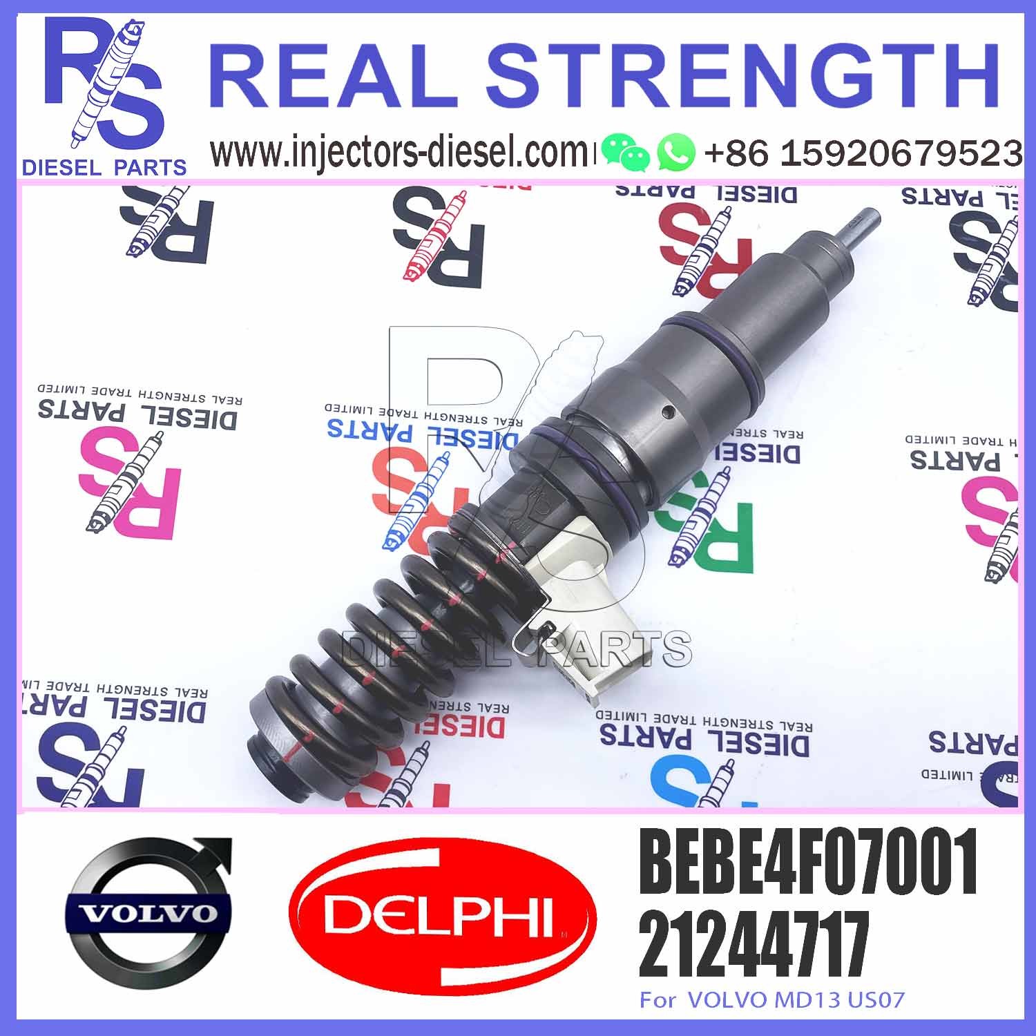 New Diesel Fuel Injector 21244717 BEBE4F07001 for V-O-L-V D13 21244717 21458369 22499124 22717954