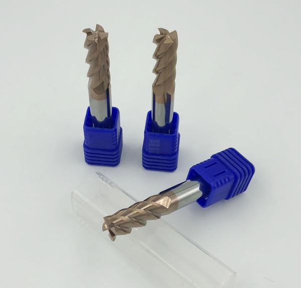 High Precision Solid Carbide End Mills , Four Flute End Mill For Aluminum