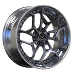 19inch Forged 2 PC Wheels Polished Disc Lip Gun Metal Spokes For Mercedes Benz