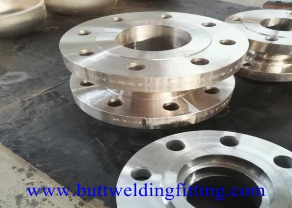 Quality ASME B16.5 150# 3'' Forged Steel Flanges Nickel Alloy NO8020 Welding Neck Flanges for sale