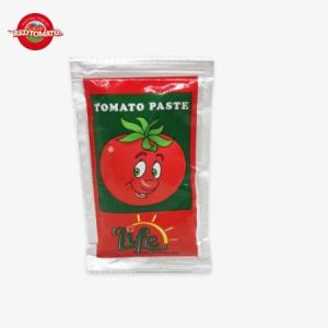 China OEM Factory Price ISO Tomato Paste In Pouch , 30%-100% Purity 50g Flat Sachet Red Tomato Paste on sale