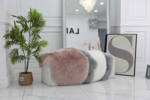Wholesale Sheepskin Shag Rug Plush Faux Fur Rug Soft Modern 60*90cm Anti - Slip Suede from china suppliers