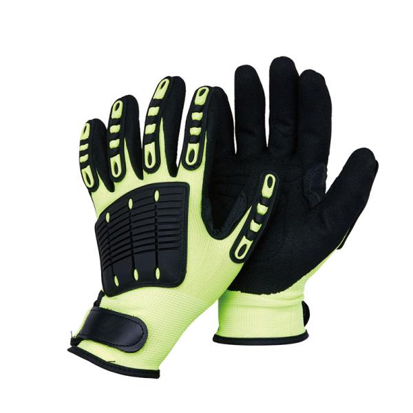 S-XXL N115010 Nitrile Sandy Palm TPR Impact Protection Nitrile Cut Resistant