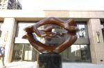 Artificial Style Painted Copper Art Sculpture For Outdoor Lawn Ornament