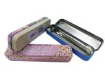 Vintage Rectangular Tin Box Stationery Packaging Tin Can Pencil Holder