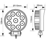 4 Inch Round 27W LED Work Light
