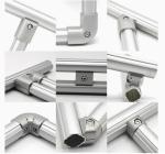 Aluminum Lean Pipe Fitting Accessories for 28mm Pipe Connector