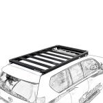 2270*1300*55Mm Black Powerder Coated Roof Rack Luggage Gear Platform for Toyota