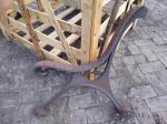 Fashion Vintage Antique Wrought Iron Bench Seat Ends For White Patio Bench