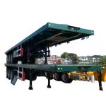 Customizable 3 Axle 40 Ft Semi Truck Trailer Flatbed Container Semi Trailer With