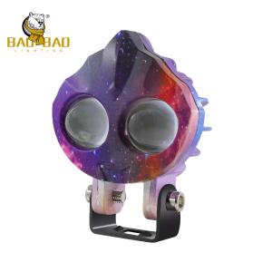 Wholesale Ultraman Cartoon Design 12V 80V Yellow White LED Headlight For Motorcycle from china suppliers