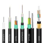 Double Steel Tape Direct Burial Fiber Cable GYXTW53 Underground 8 10 12 Core