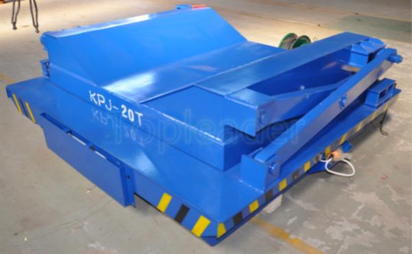Precise pipe industry cable drum operated rail coil transfer cart with cast