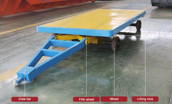 Non-motor trackless Heavy Duty Plant Trailer handling vehicle for Agricultural trailer,Garden trailer